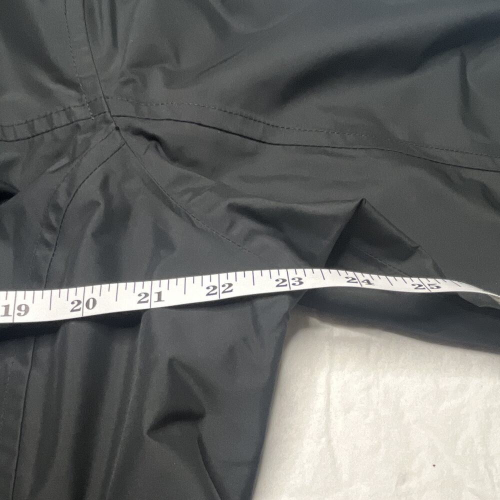 L.L.Bean H2OFF Women's Black Hooded Mid-Length Rain Coat Jacket L Regular - Picture 11 of 15